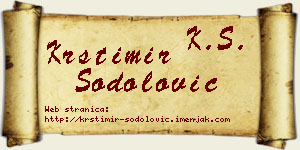 Krstimir Šodolović vizit kartica